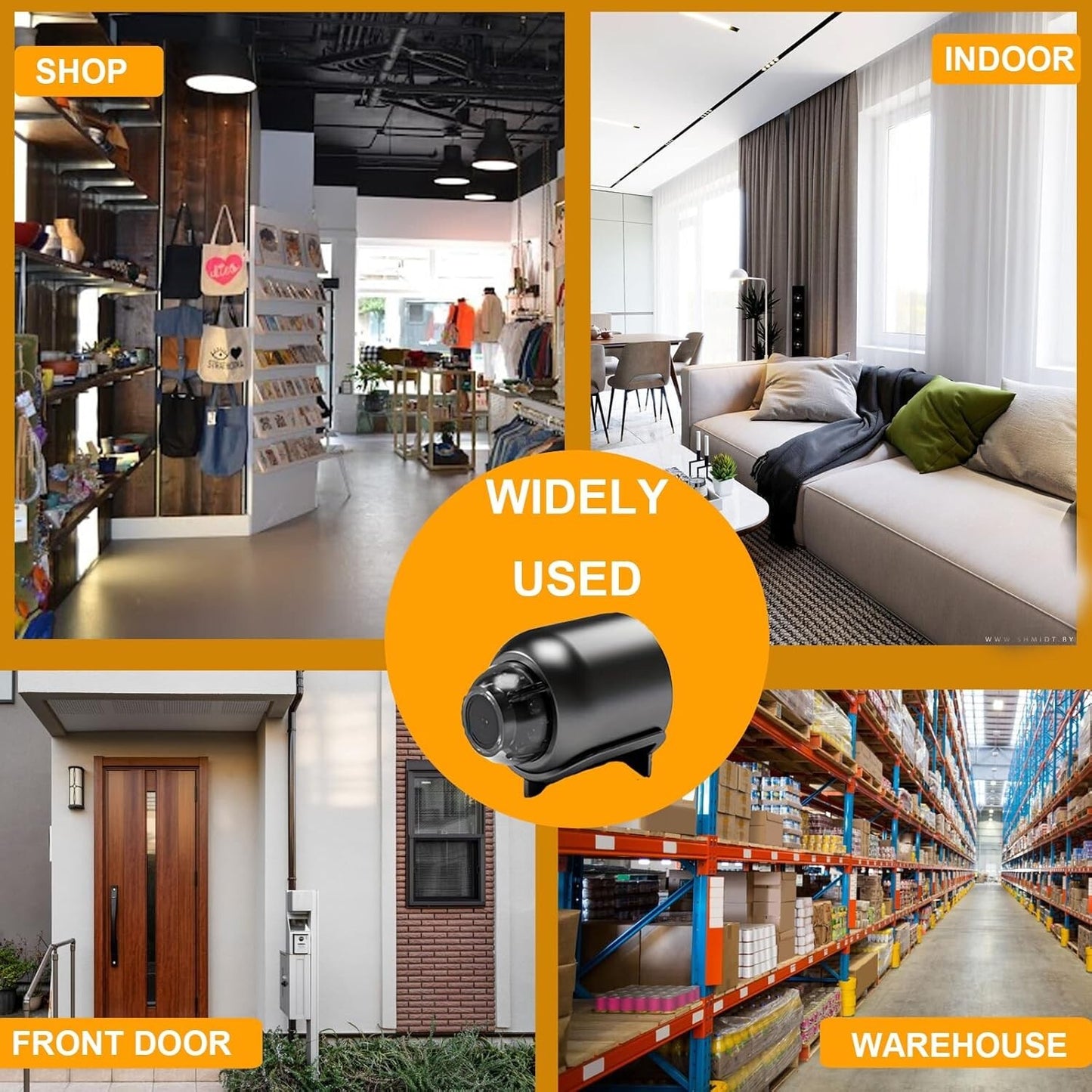 Mini Camara Oculta Espia De Seguridad Wifi 1080P Inalambrica Con Audio Y Video