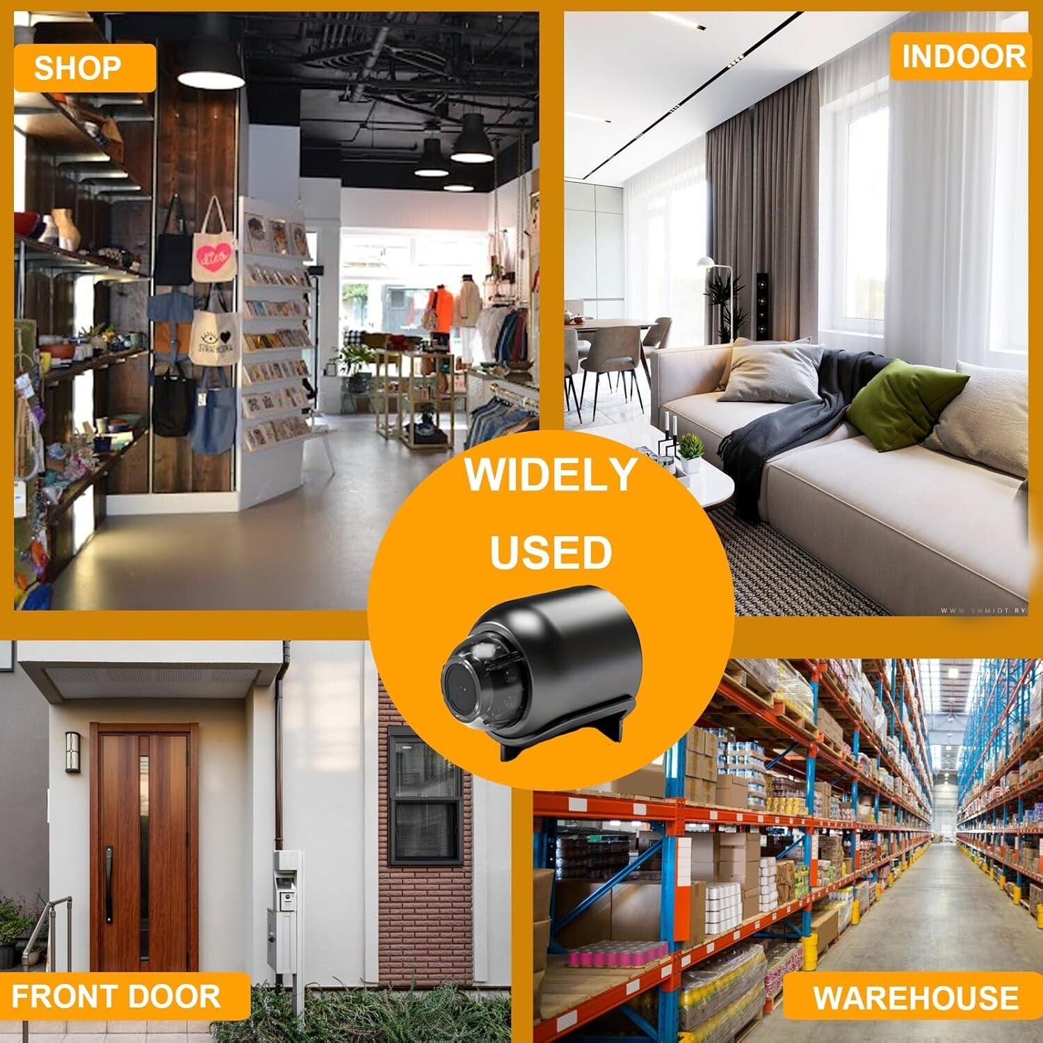 Mini Camara Oculta Espia De Seguridad Wifi 1080P Inalambrica Con Audio Y Video