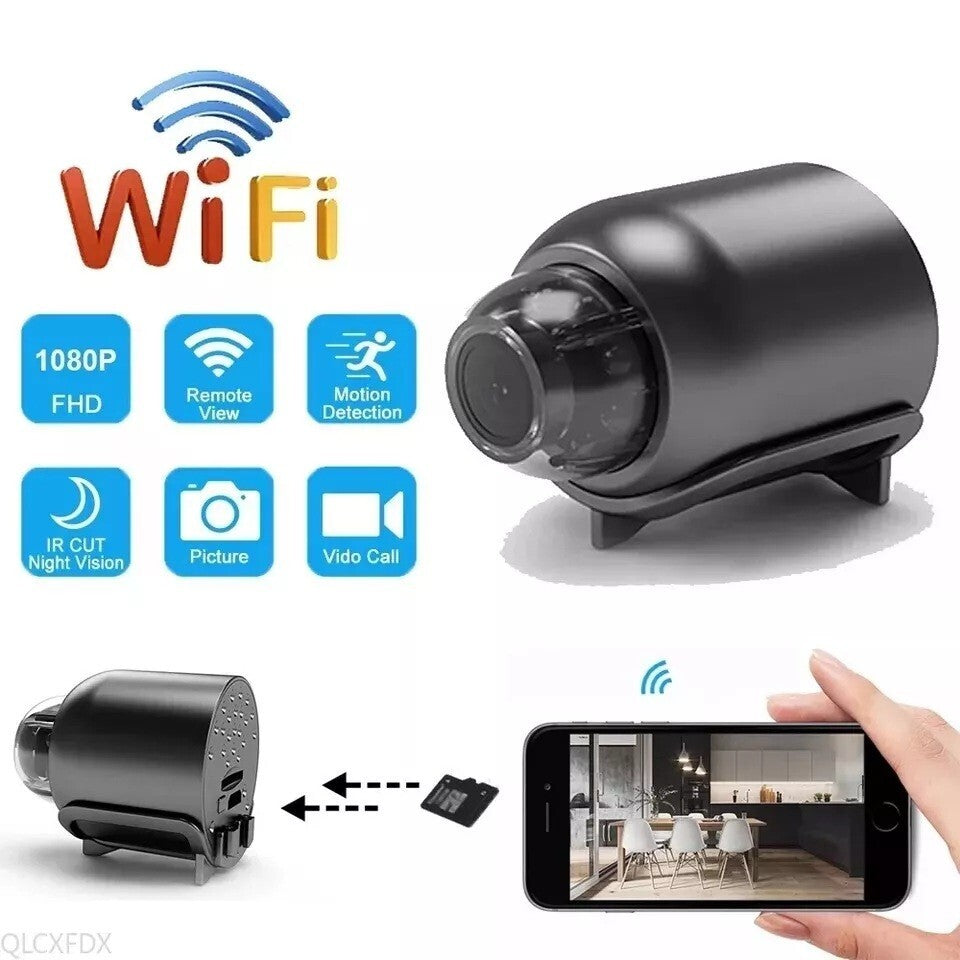 Mini Camara Oculta Espia De Seguridad Wifi 1080P Inalambrica Con Audio Y Video