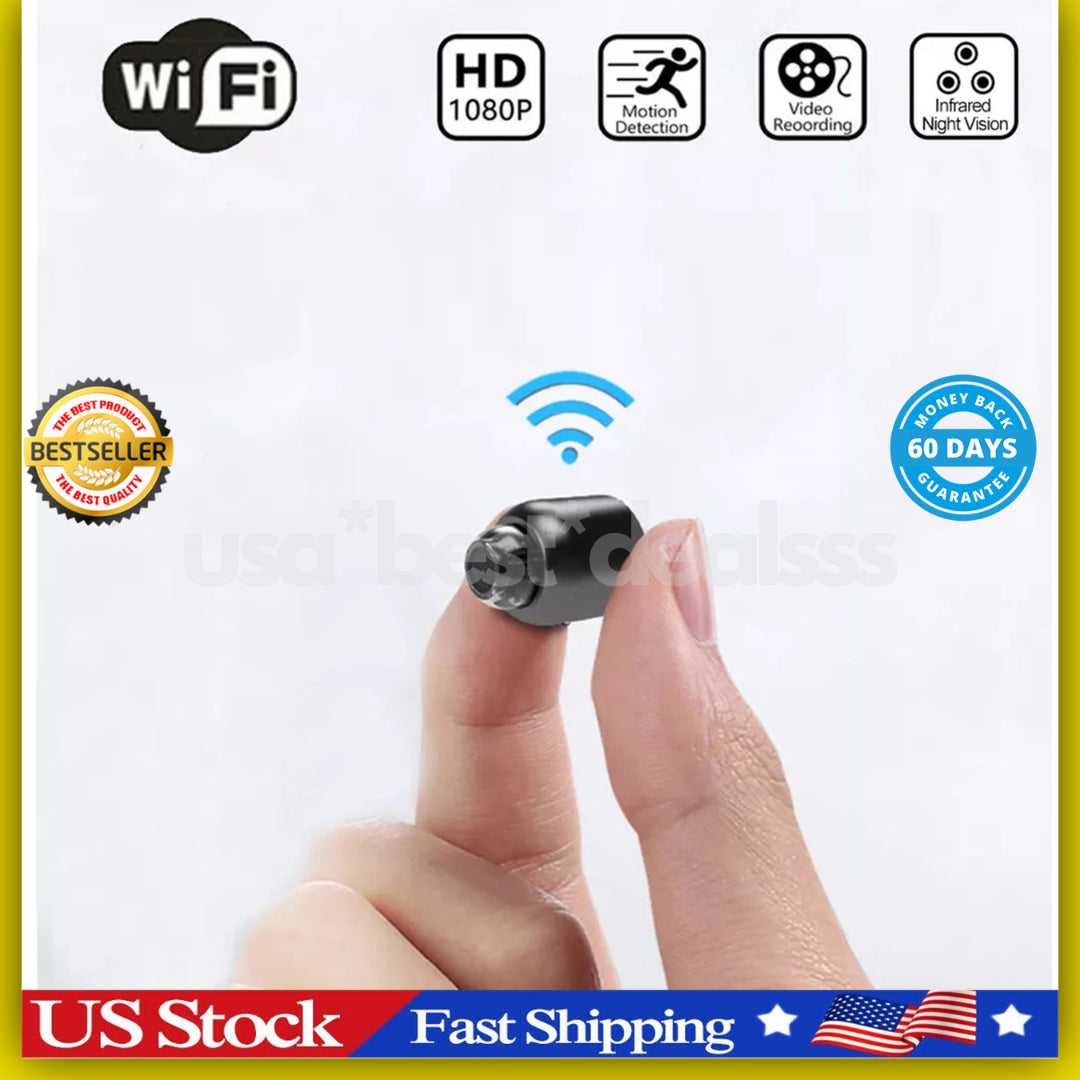 Mini Camara Oculta Espia De Seguridad Wifi 1080P Inalambrica Con Audio Y Video